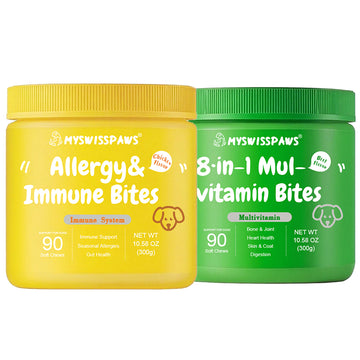 8-in-1 Multivitamin&Allergy Immune Bites | Bundle for Dogs