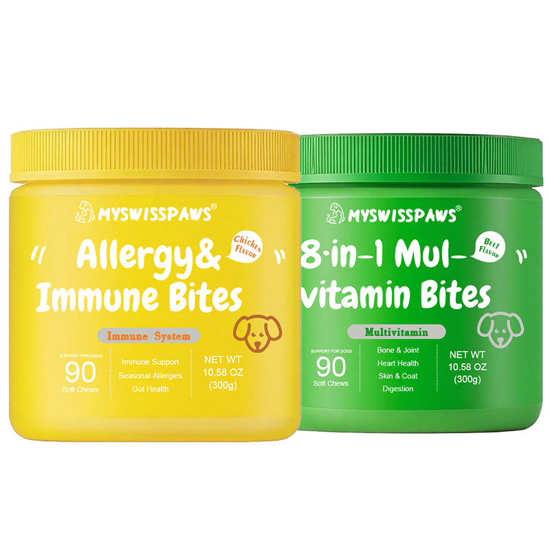 8-in-1 Multivitamin&Allergy Immune Bites | Bundle for Dogs