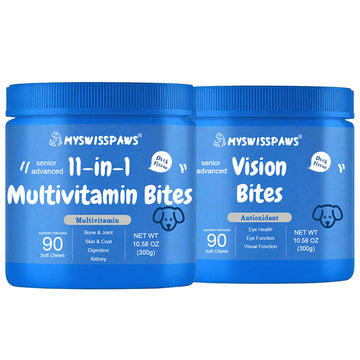Everyday Health Bundle 11-in-1 Bites + Vision Bites™ für ältere Hunde