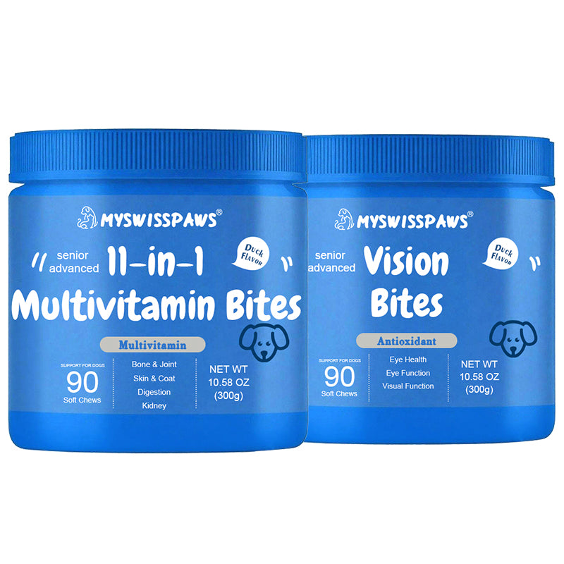 Everyday Health Bundle 11-in-1 Bites + Vision Bites™ für ältere Hunde