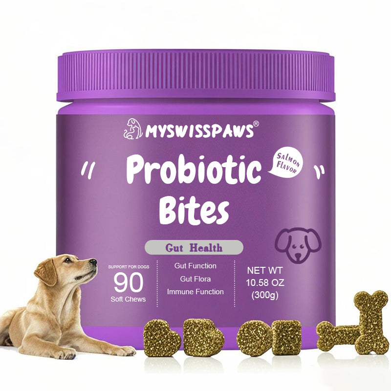 Pawsome Chicken Probiotic Bites™ &amp; Lachsöl-Formel für Hunde - 2er-Pack