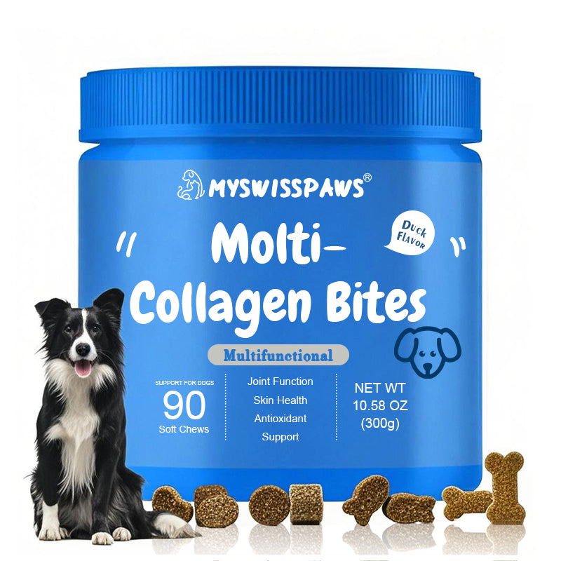 Multi-Collagen Bites™, für Hunde, Lachsgeschmack