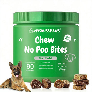 Chew No Poo Bites,für Hunde, Rindfleischgeschmack