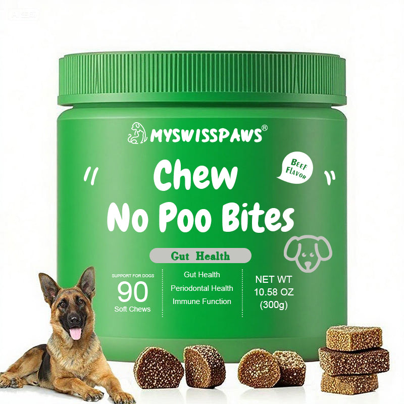 Chew No Poo Bites,für Hunde, Rindfleischgeschmack