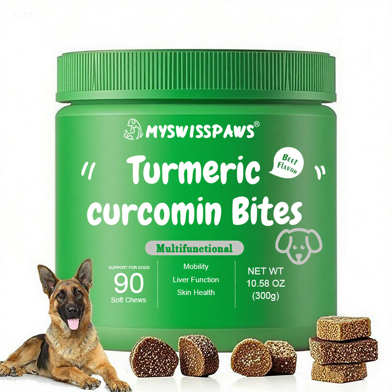 Kurkuma, Curcumin Bites für Hunde, Hühnergeschmack